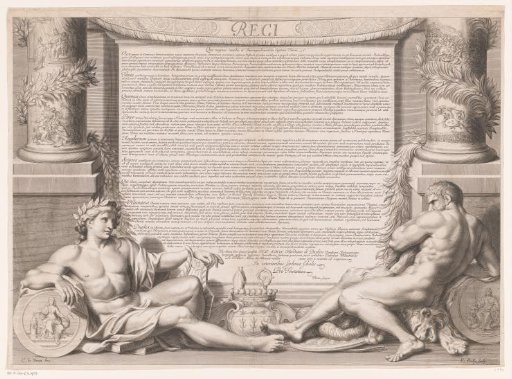 Allegorical portrait of Louis XIV (lower part)