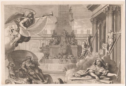 Allegory on Louis XIV (upper part)