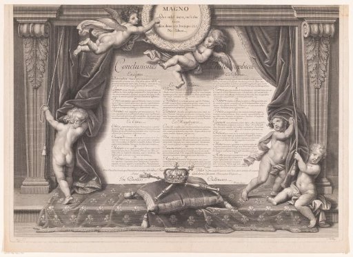 Allegorical portrait of Louis XIV (lower part)