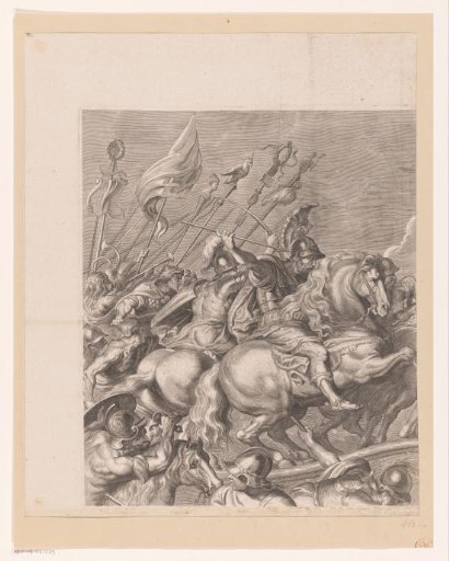 Battle between Amazons and Greeks (upper left part)