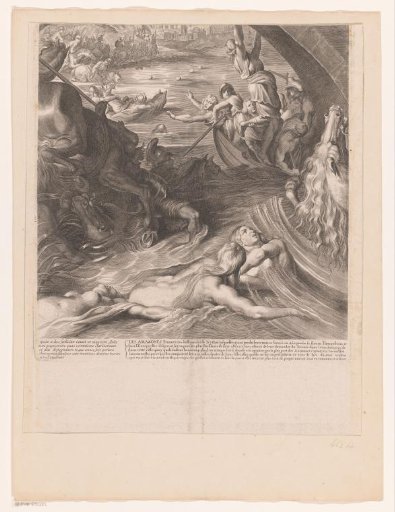 Battle between Amazons and Greeks (lower middle part)