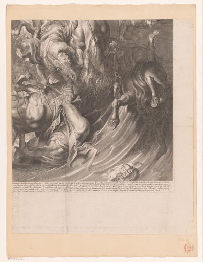 Battle between Amazons and Greeks (lower right part)