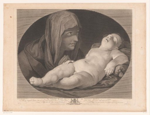 Mary by the Sleeping Christ