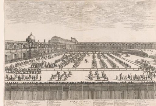 Tournament with Louis XIV tilting at the ring