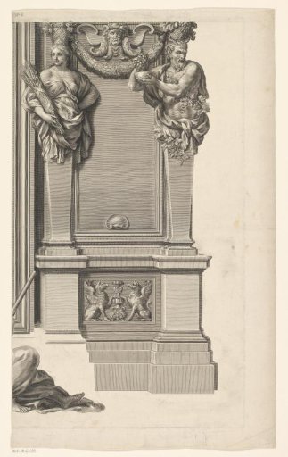 Sacrifice on the Temple Square in a monumental frame (lower right part)