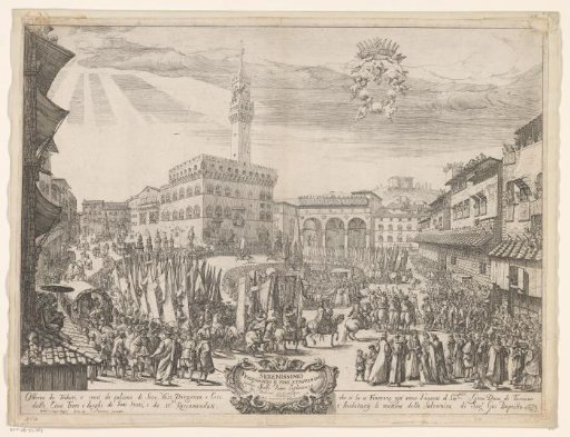 Ceremony of homage to the Grand Duke of Tuscany