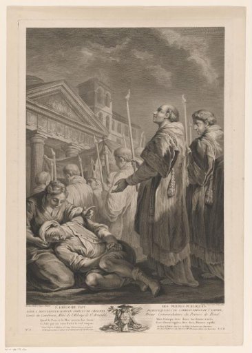 Saint Gregory holding public prayers