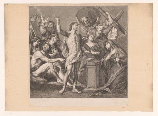 Risen Christ with saints