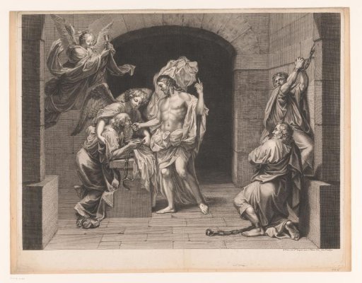 Christ appears to St. Mark in prison