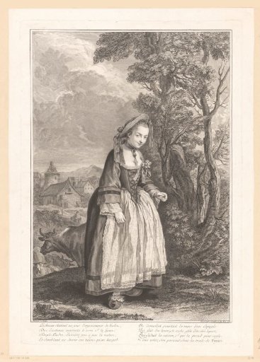 Portrait of Justine Favart as Bastienne