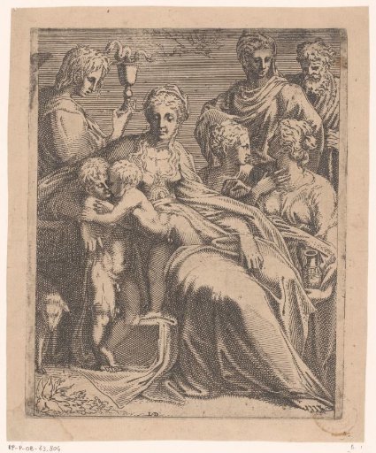Virgin and Child, John the Baptist and other saints