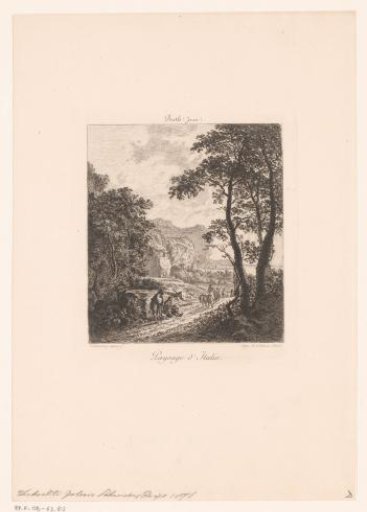 Landscape with figures along a path