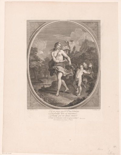 Venus taking an arrow from Cupid