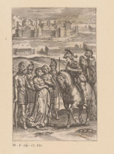 Theagenes and Chariclea presented to the King of Ethiopia