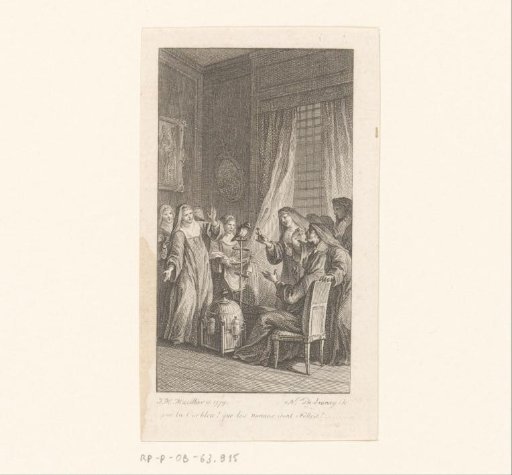 Nuns in an Interior with a Parrot