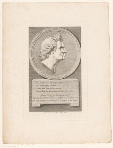Portrait of Etienne and Joseph Montgolfier in a Medallion