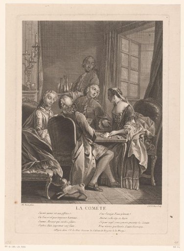 Card-playing Company with Louis XV in a Salon