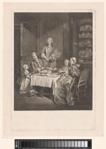 Interior with a Dining Family