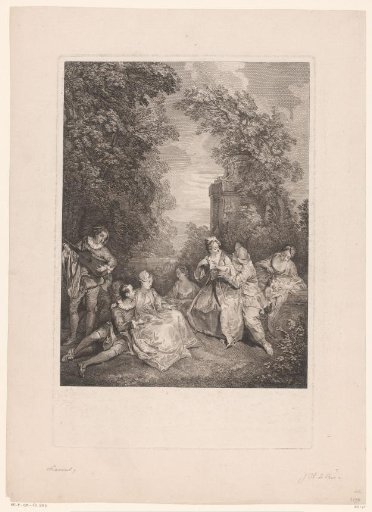 Elegant Company in a Garden (Fête Galante)