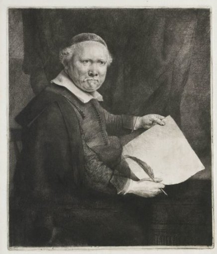 Lieven Willemsz. van Coppenol, writing master: the larger plate