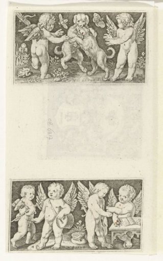Two Friezes with Cherubs