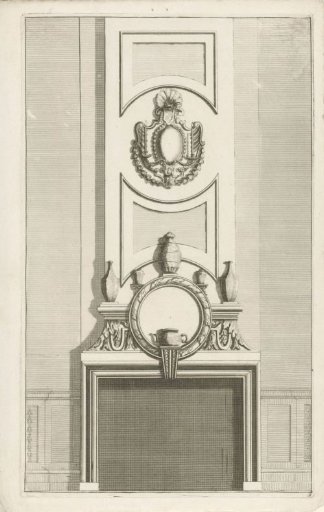 Lower frieze with five vases