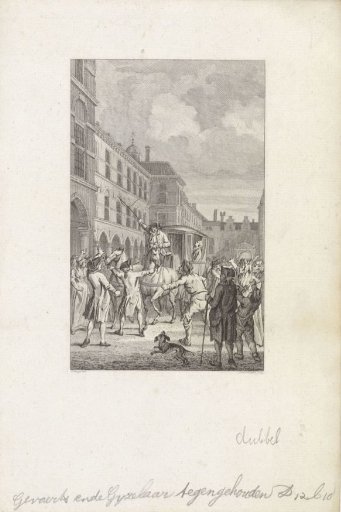 Carriage with the Deputies of Dordrecht Halted at the Stadthouder's Gate, 1786