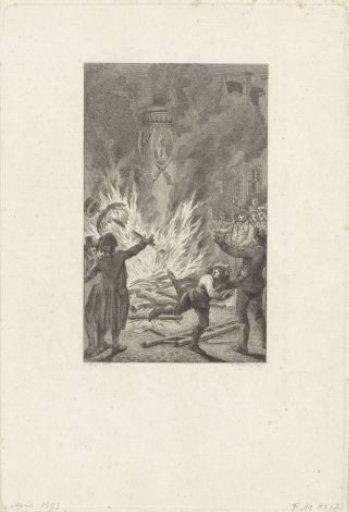Burning of the Tree of Liberty at Breda 1793