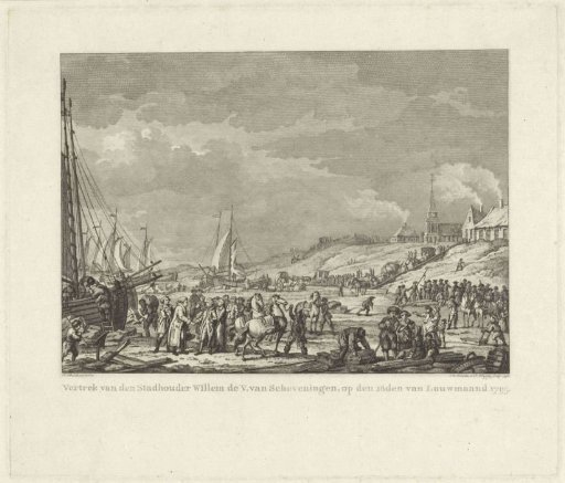 Departure of the Prince of Orange from Scheveningen, 1795