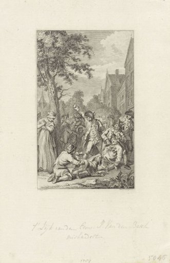 Mutilation of the corpse of preacher P. van den Bosch in Zoetermeer, 1787