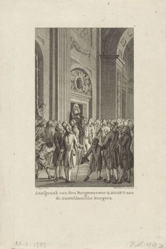 Burgomaster Hendrik Hooft Danielsz Negotiating with the Citizens, 1787
