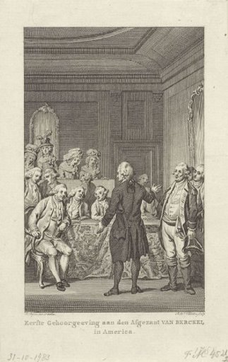 Reception of the First Dutch Envoy in the American Senate, 1783
