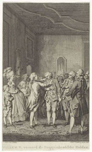 William V Honours the Heroes of the Battle of Dogger Bank, 1781
