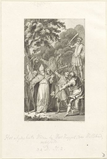 By Order of Willibrord, the Image of the Germanic God Wodan is Smashed in Westkapelle, 695