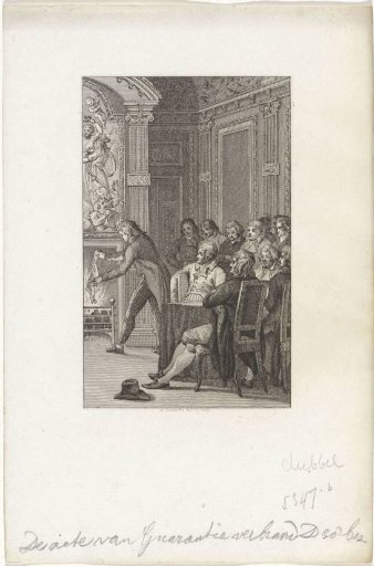 Van Laar Burns the Act of Guarantee, 1795