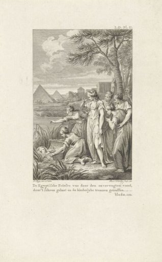 Pharaoh's daughter finds Moses in the reed basket