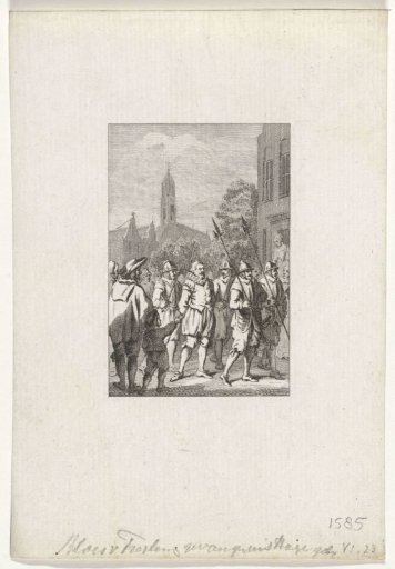 Admiral Blois van Treslong captured and taken to the Gravensteen in Middelburg, 1585
