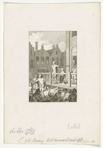 Execution of burgomaster Cornelis van der Burgh in Leeuwarden, 1789