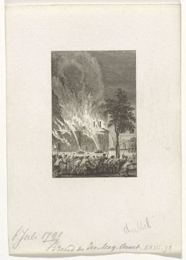 Fire at the State Naval Magazine in Amsterdam, 1791