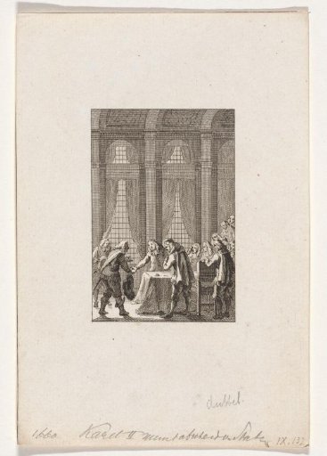 King Charles II of England taking leave of the States-General, 1660