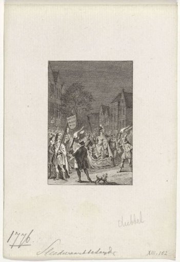 Sleigh ride by the Leiden society Veniam Pro Laude, 1776