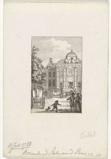 Arrival of the Delegation of the States at Willem V, 1788