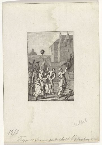 Trijn van Leemput Leads a Group of Women Up to Vredenburg Castle, 1577