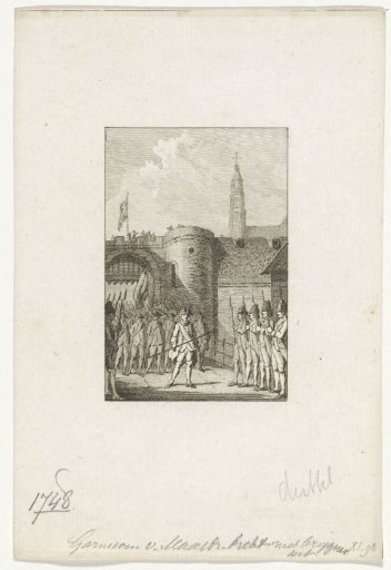 Departure of the Garrison from Maastricht, 1748