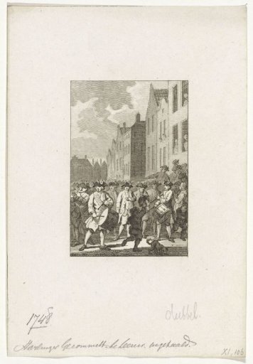 Reception of the Harlingen Deputies in Leeuwarden, 1748