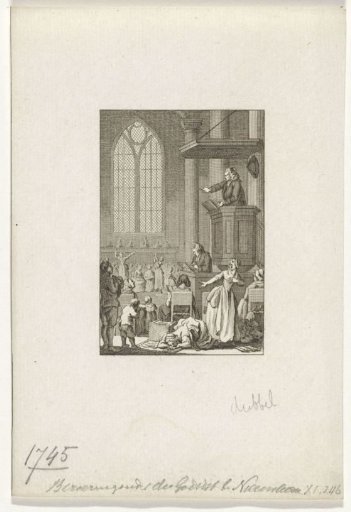 Disturbance in the church in Nijkerk, 1749