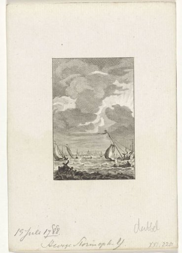Violent storm on the IJ, 13 July 1788