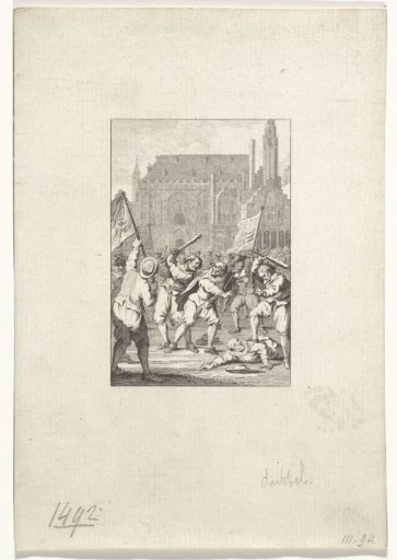 Revolt of the Cheese and Bread People and murder of Claes van Ruyven in Haarlem, 1492
