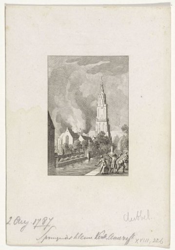 Explosion in the church of Amersfoort, 1787