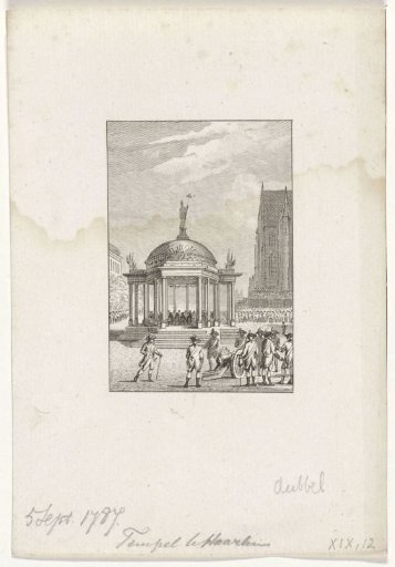 Swearing in of the government regulation in Haarlem, 1787